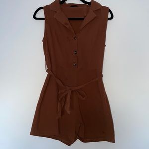Brown romper